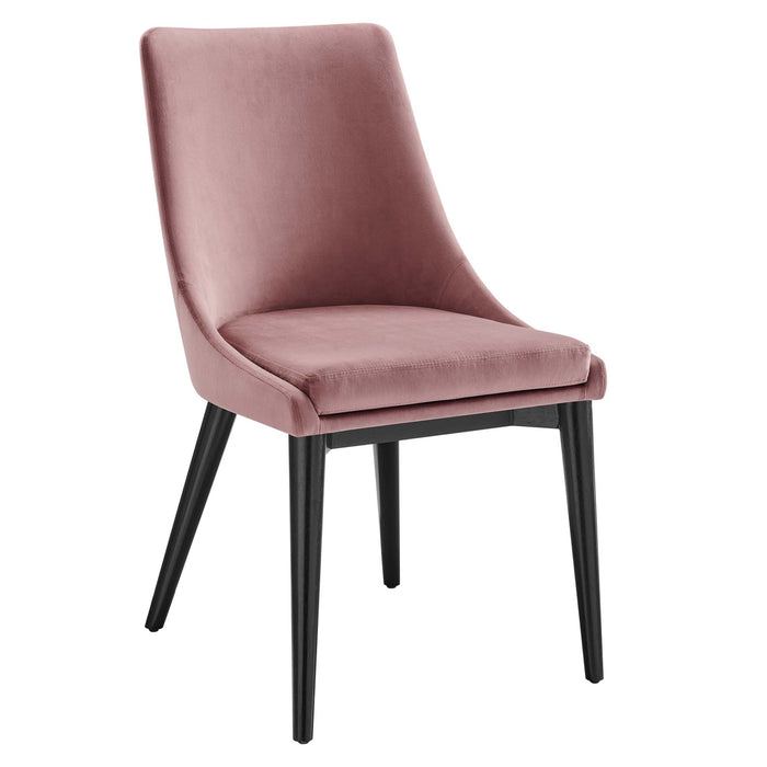 Viscount Performance Velvet Dining Chair