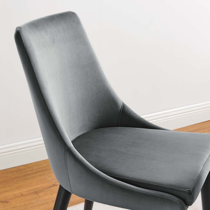 Viscount Performance Velvet Dining Chair