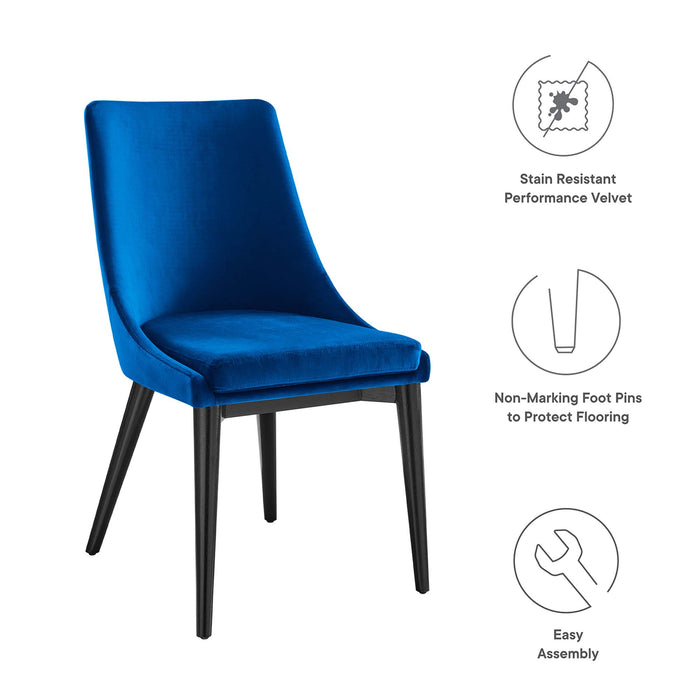 Viscount Performance Velvet Dining Chair