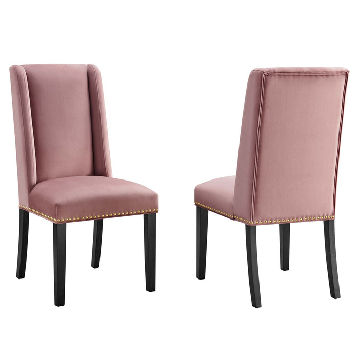 Baron Performance Velvet Dining Chairs - Set of 2