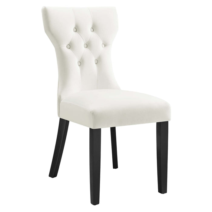 Silhouette Performance Velvet Dining Chairs - Set of 2