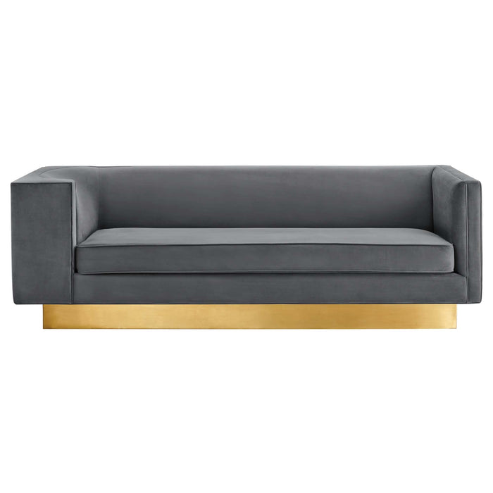 Eminence Upholstered Performance Velvet Sofa