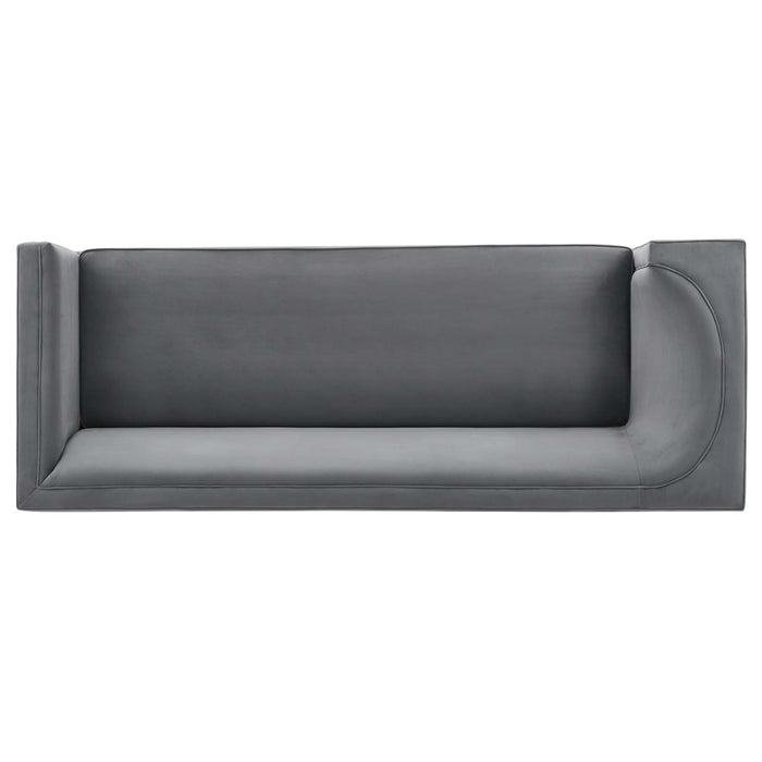 Eminence Upholstered Performance Velvet Sofa