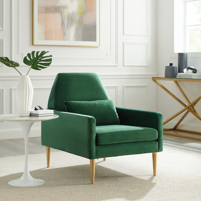 Liliana Performance Velvet Armchair