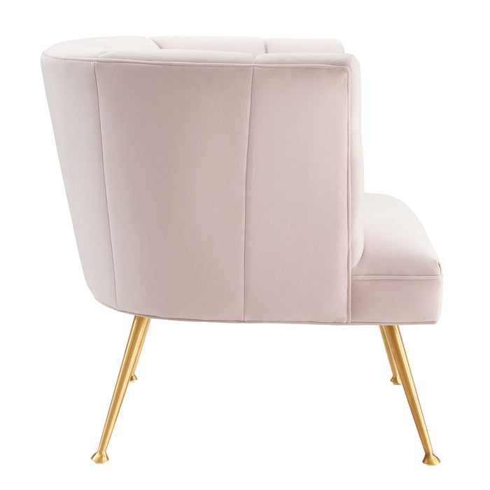 Veronica Channel Tufted Performance Velvet Armchair