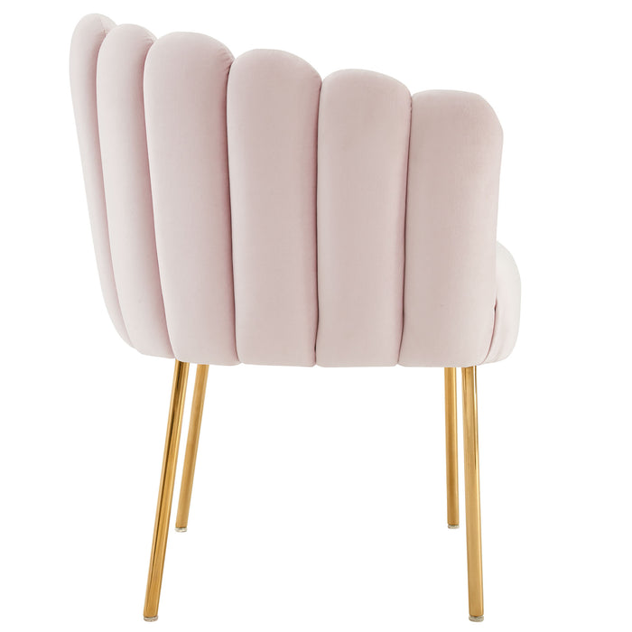 Sanna Channel Tufted Performance Velvet Armchair