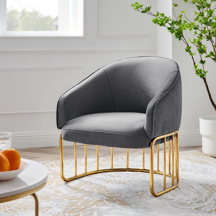 Legacy Performance Velvet Armchair