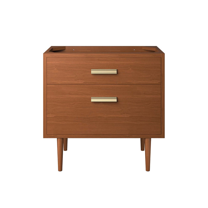 Cassia 36" Teak Wood Bathroom Vanity Cabinet (Sink Basin Not Included)