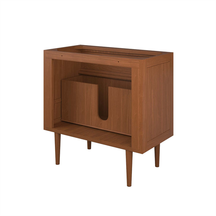 Cassia 36" Teak Wood Bathroom Vanity Cabinet (Sink Basin Not Included)