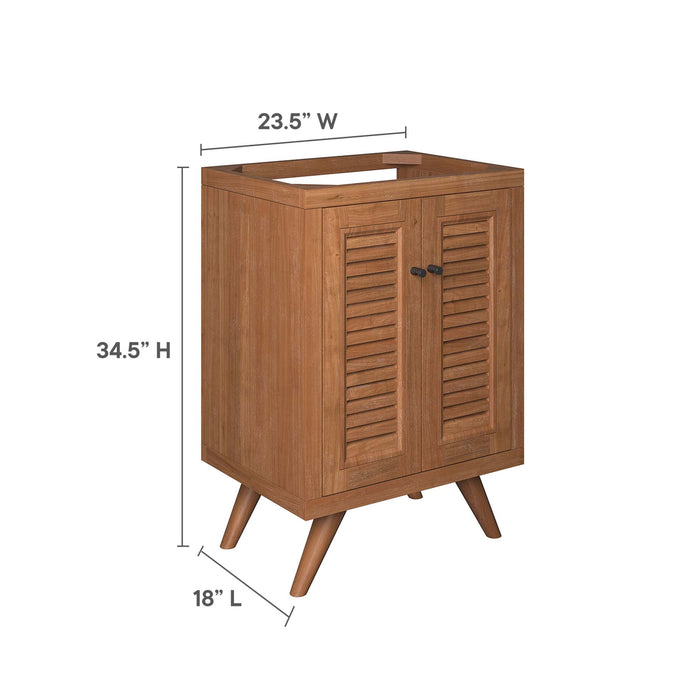 Birdie 24" Teak Wood Bathroom Vanity Cabinet (Sink Basin Not Included)