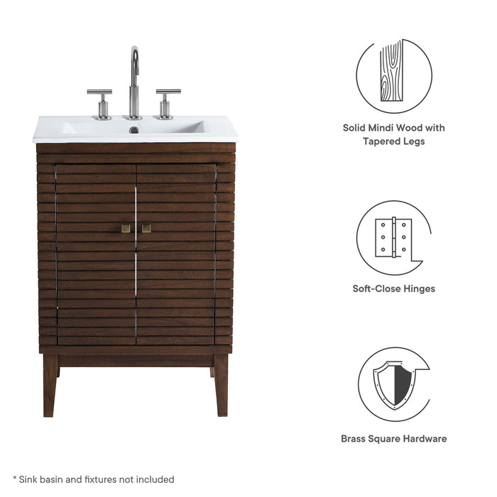 Ledger 24" Wood Bathroom Vanity Cabinet (Sink Basin Not Included)