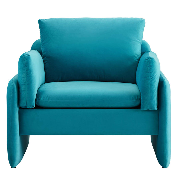 Indicate Performance Velvet Armchair