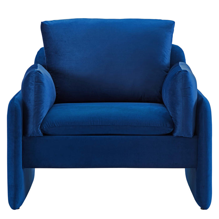 Indicate Performance Velvet Armchair