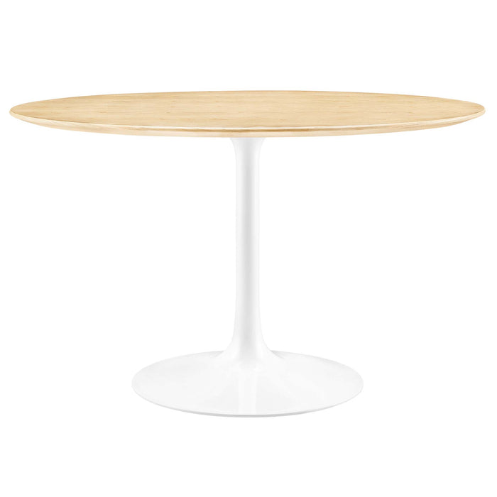 Lippa 48" Round Wood Grain Dining Table