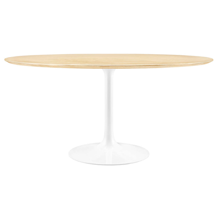 Lippa 60" Round Wood Grain Dining Table