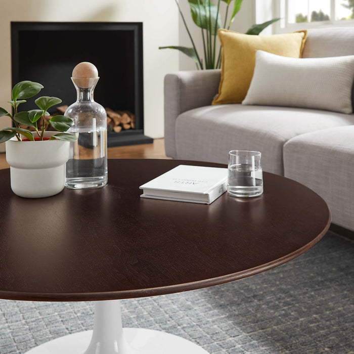 Lippa 36" Round Wood Grain Coffee Table