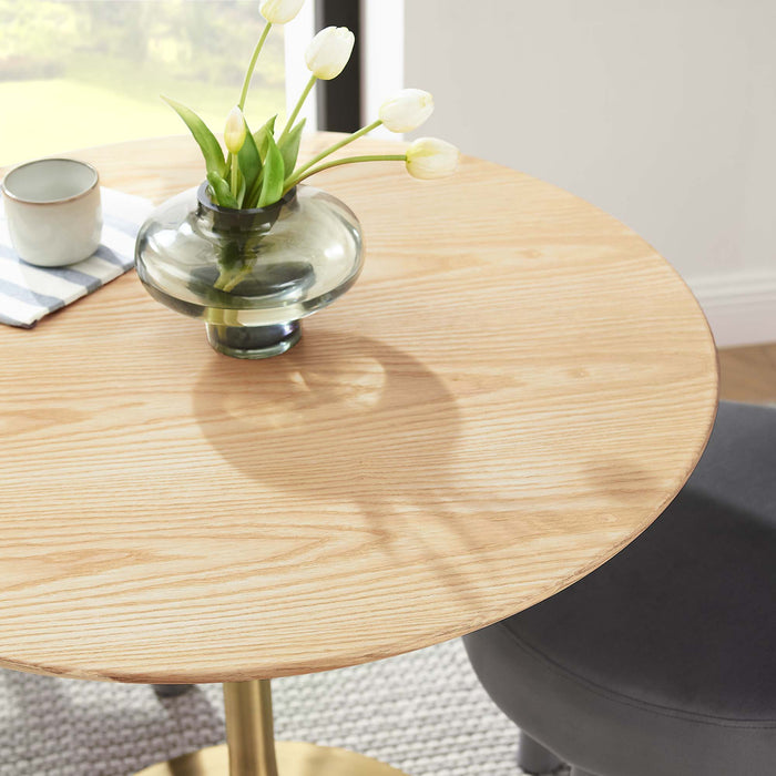 Lippa 36" Round Wood Grain Dining Table