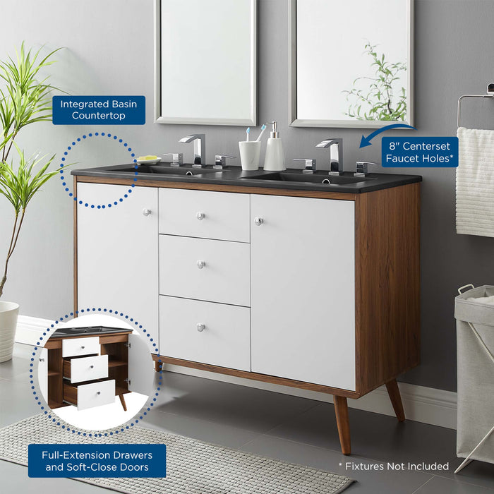 Transmit 48" Double Sink Bathroom Vanity