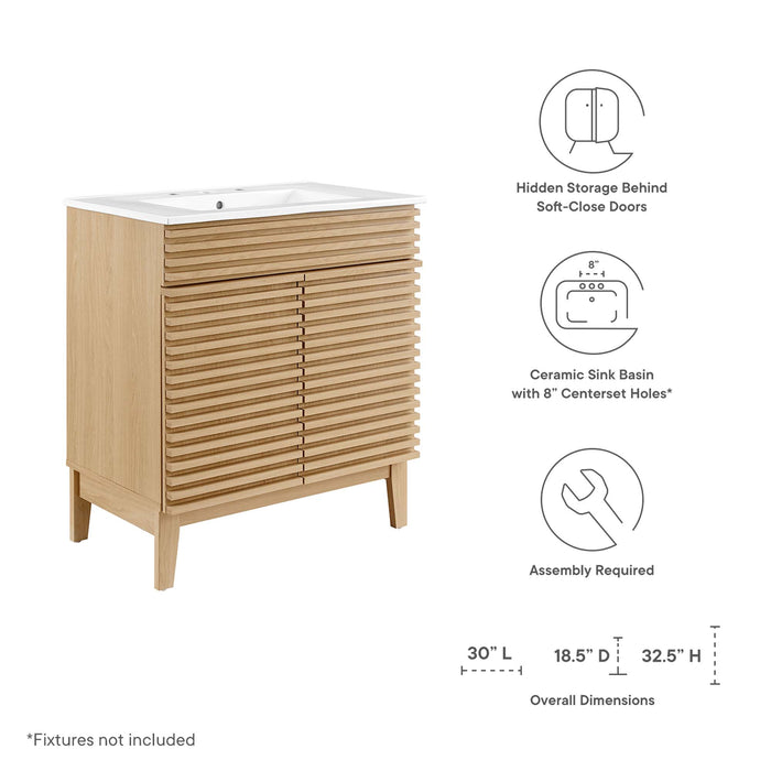 Render 30" Bathroom Vanity Cabinet