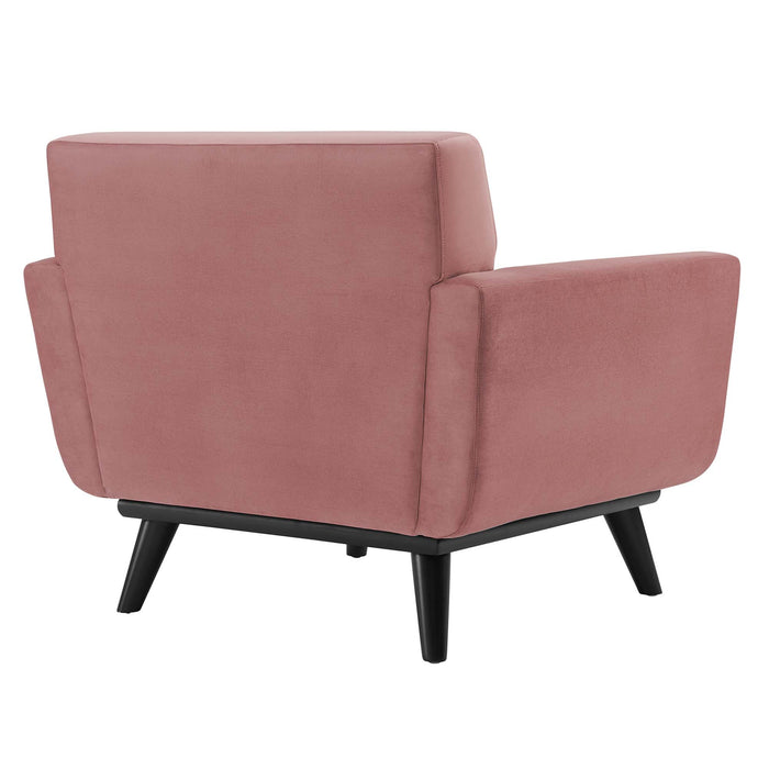 Engage Channel Tufted Performance Velvet Armchair