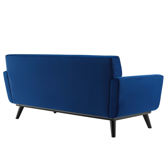 Engage Channel Tufted Performance Velvet Loveseat