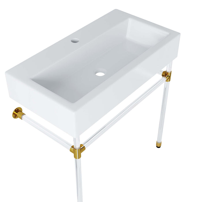 Redeem 32" Acrylic Wall-Mount Bathroom Vanity