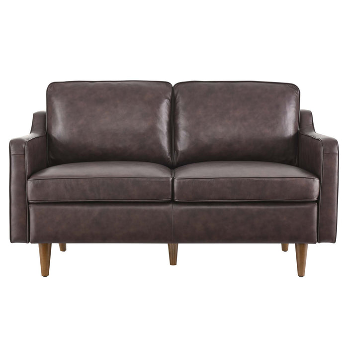 Impart Genuine Leather Loveseat