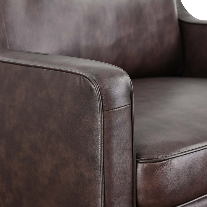 Impart Genuine Leather Armchair