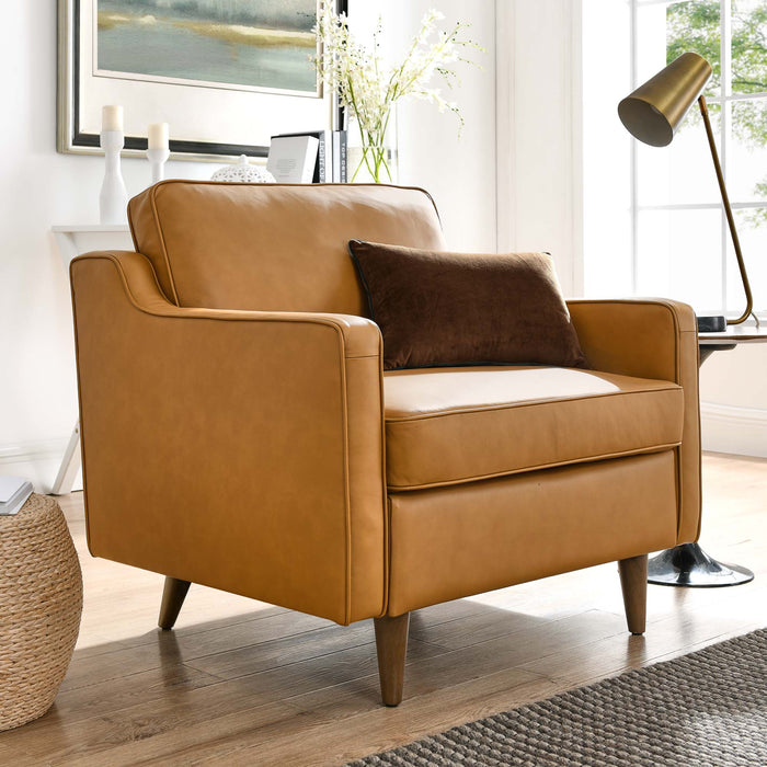 Impart Genuine Leather Armchair