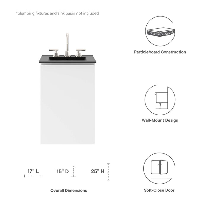 Bryn 18" Wall-Mount Bathroom Vanity (Sink Basin Not Included)