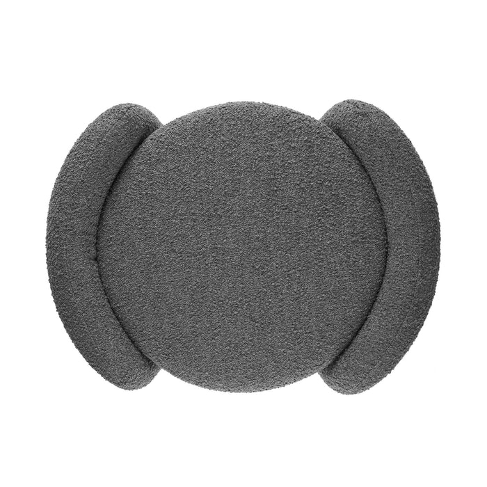 Nebula Boucle Upholstered Ottoman