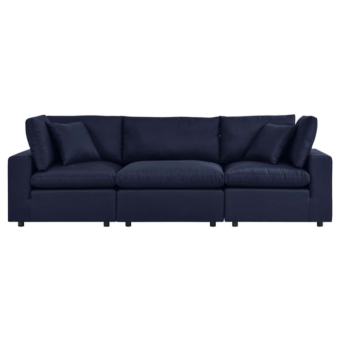 Commix Overstuffed Outdoor Patio Sofa