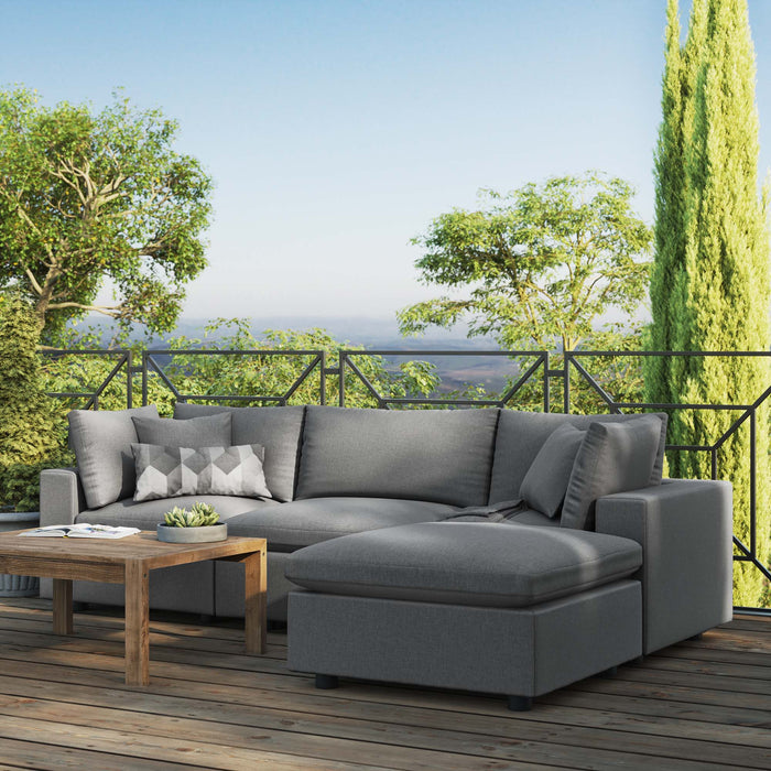 Commix 4-Piece Outdoor Patio Sectional Sofa