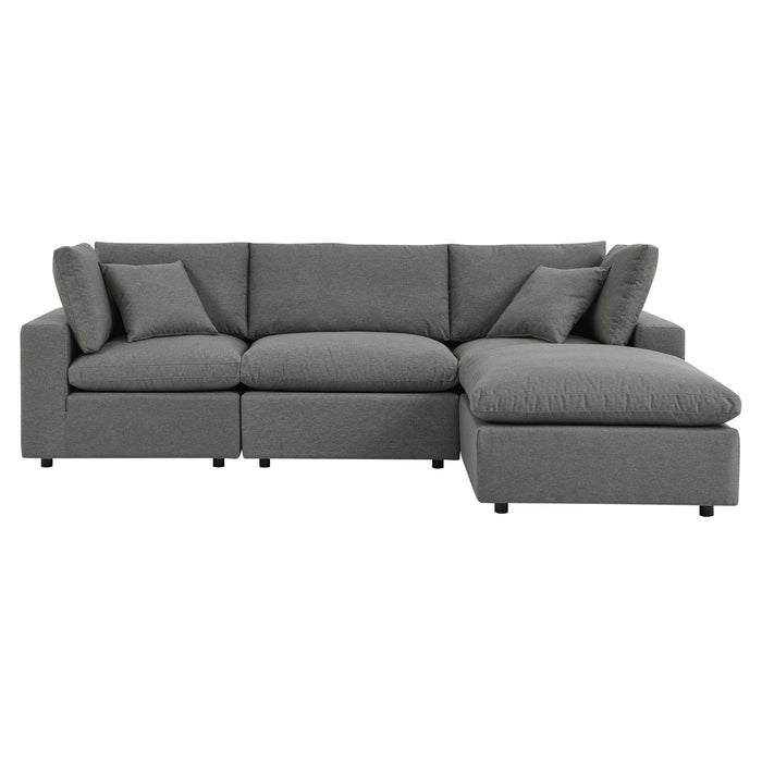 Commix 4-Piece Outdoor Patio Sectional Sofa