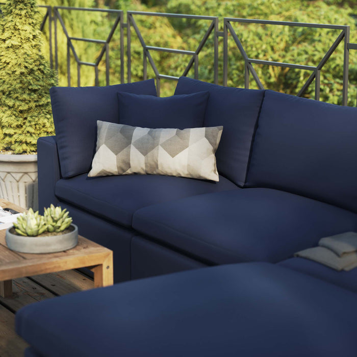 Commix 4-Piece Outdoor Patio Sectional Sofa