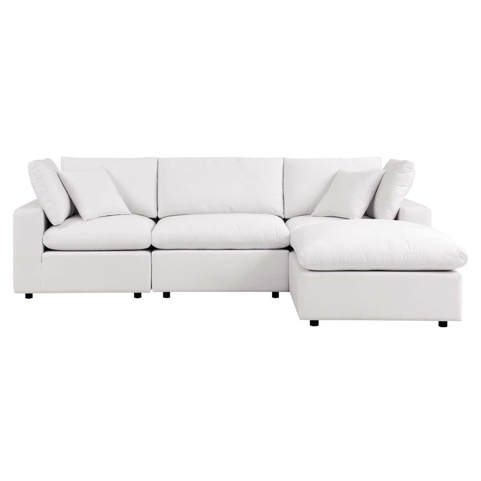 Commix 4-Piece Outdoor Patio Sectional Sofa