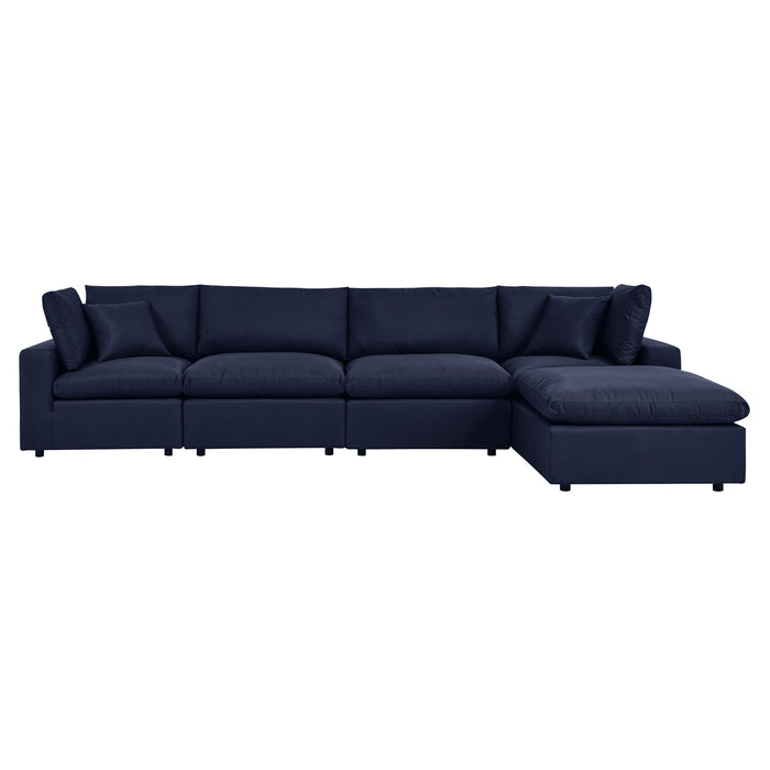 Commix 5-Piece Outdoor Patio Sectional Sofa