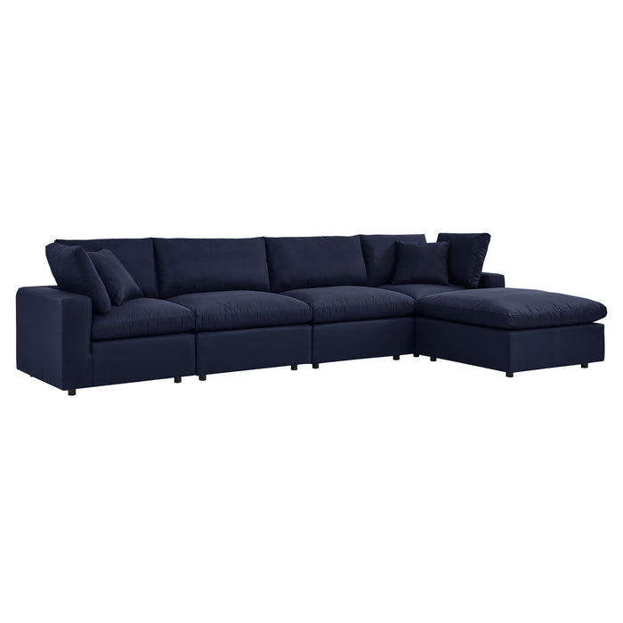 Commix 5-Piece Outdoor Patio Sectional Sofa