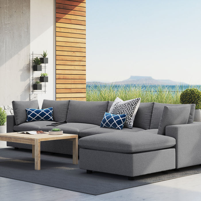 Commix 5-Piece Sunbrella® Outdoor Patio Sectional Sofa