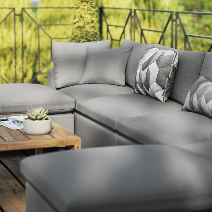 Commix 6-Piece Outdoor Patio Sectional Sofa