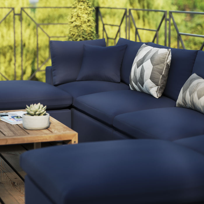 Commix 6-Piece Outdoor Patio Sectional Sofa