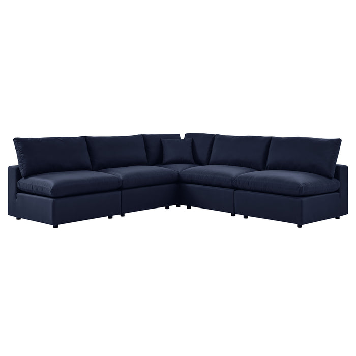 Commix 5-Piece Outdoor Patio Sectional Sofa