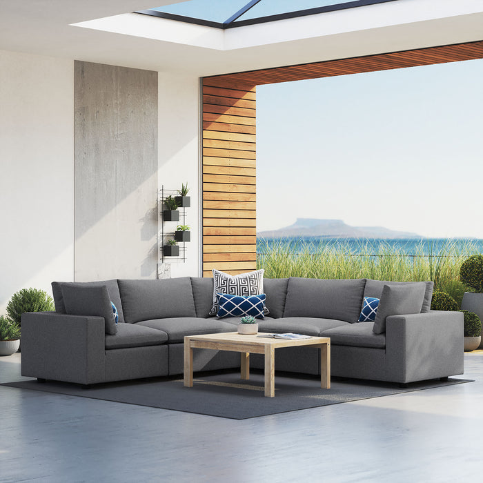 Commix 5-Piece Sunbrella® Outdoor Patio Sectional Sofa