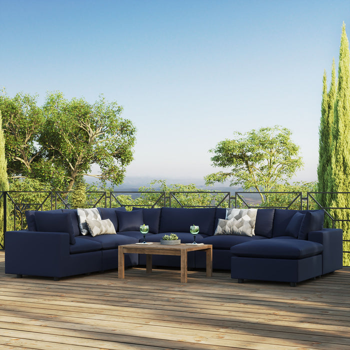 Commix 7-Piece Outdoor Patio Sectional Sofa