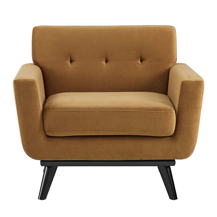 Engage Performance Velvet Armchair