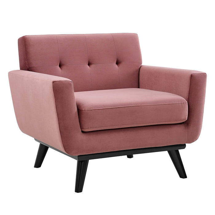 Engage Performance Velvet Armchair