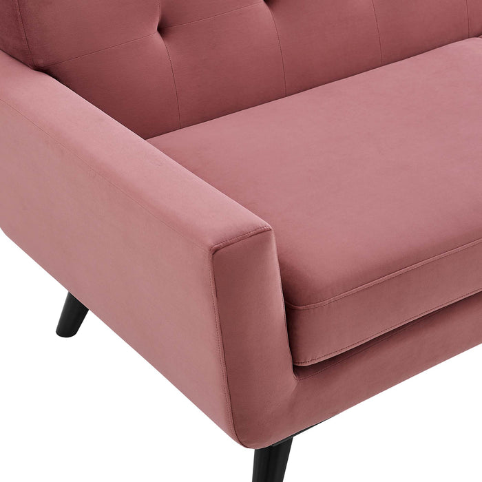 Engage Performance Velvet Armchair