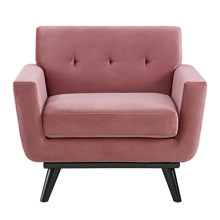 Engage Performance Velvet Armchair