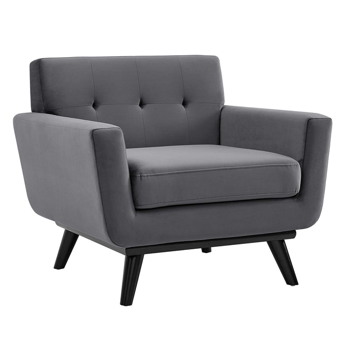 Engage Performance Velvet Armchair