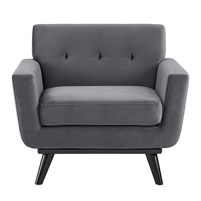 Engage Performance Velvet Armchair